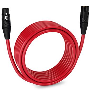 LyxPro XLR Cable, 25 Feet Male-to-Female, 3 Pin Mic Cable