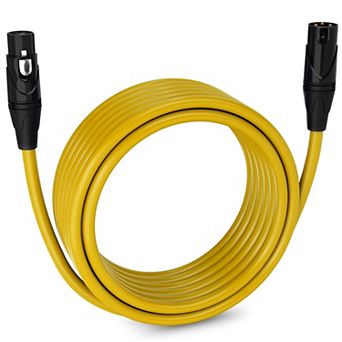 LyxPro XLR Cable, 25 Feet Male-to-Female, 3 Pin Mic Cable