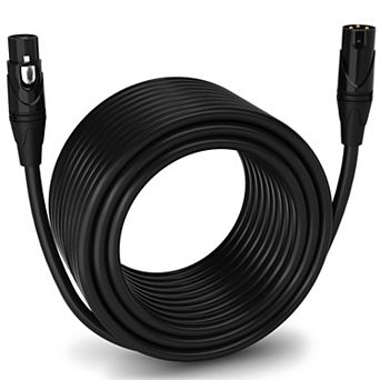 LyxPro XLR Cable, 100 Feet Male-to-Female, 3 Pin Mic Cable