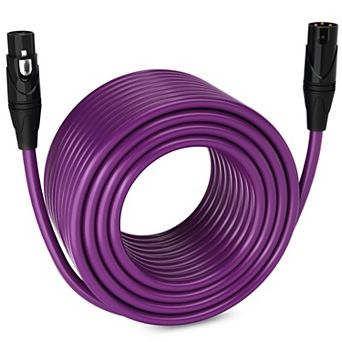 LyxPro XLR Cable, 250 Feet Male-to-Female, 3 Pin Mic Cable