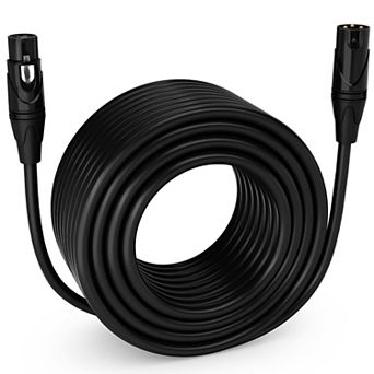 LyxPro XLR Cable, 200 Feet Male-to-Female, 3 Pin Mic Cable