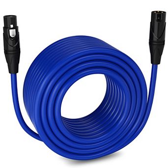 LyxPro XLR Cable, 200 Feet Male-to-Female, 3 Pin Mic Cable