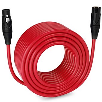 LyxPro XLR Cable, 200 Feet Male-to-Female, 3 Pin Mic Cable