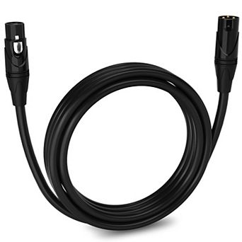 LyxPro XLR Cable, 10 Feet Male-to-Female, 3 Pin Mic Cable
