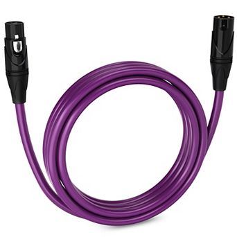 LyxPro XLR Cable, 10 Feet Male-to-Female, 3 Pin Mic Cable