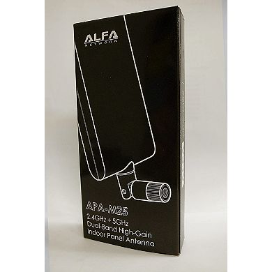 Alfa APA-M25 Dual Band 2.4GHz/5GHz 8 / 10dBi Directional Indoor Panel Antenna