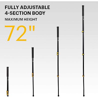 Kodak PhotoGear 72” Portable Monopod for Cameras with Retractable Spike