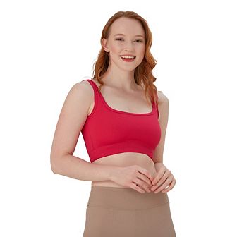 Juniors' Unlined Sports Bra - Ultra Soft, Seamless Bra Moisture-wicking & Quick Drying Activewear