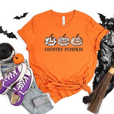 Country Pumpkin Short Sleeve Graphic Tee