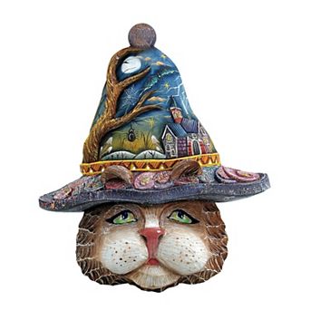 Halloween Eve Cat 24-Inch Door Decor by G. DeBrekht - Spooky Halloween & Thanksgiving Decor