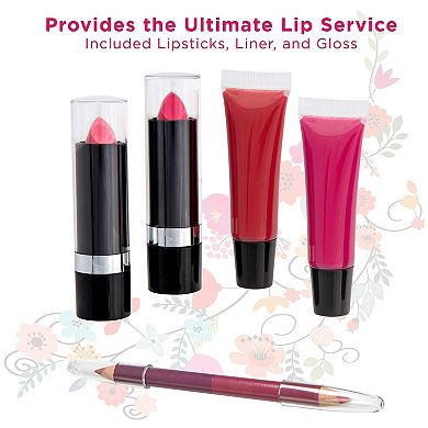 Vokai Makeup Kit Gift Set, Makeup Set with Carrying Handle, Includes Eye Shadows, Blushes & More