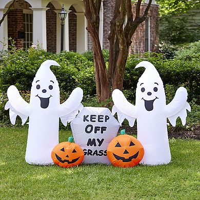 6 Foot Ghosts and Tombstone Inflatable Yard Decor