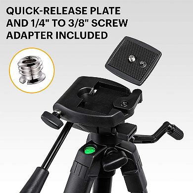 Kodak PhotoGear 62” Camera Tripod, Compact Tripod for Camera with Remote