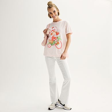 Juniors' Strawberry Shortcake Bike Graphic Tee