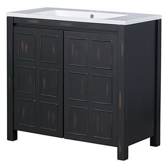 Merax 36" Bathroom Vanity Organizer With Sink