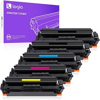 Logia 5-Pack Printer Toner Cartridges Compatible with HP LaserJet Printers