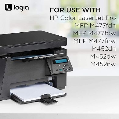 Logia 5-Pack Printer Toner Cartridges Compatible with HP LaserJet Printers