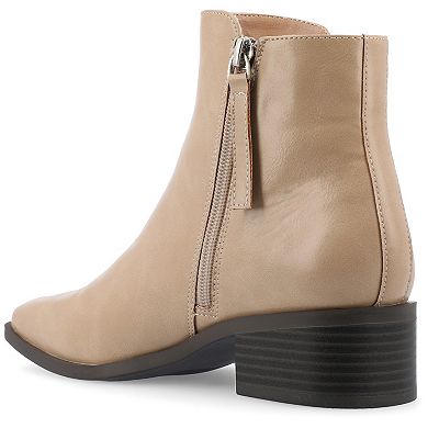 Journee Cappri Women's Tru Comfort Foam Square Toe Booties