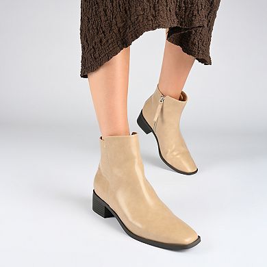 Journee Cappri Women's Tru Comfort Foam Square Toe Booties