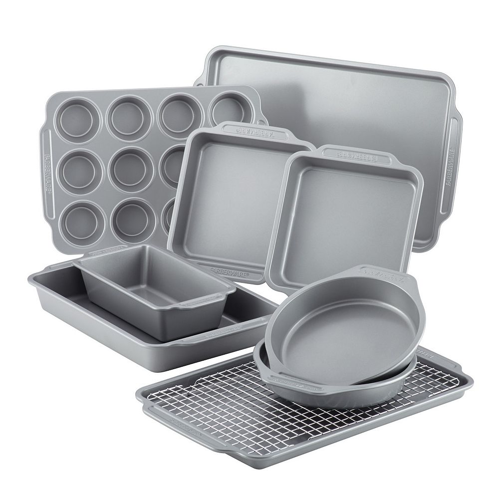 Farberware® Nonstick Bakeware & Cooling Rack 10-Piece Set