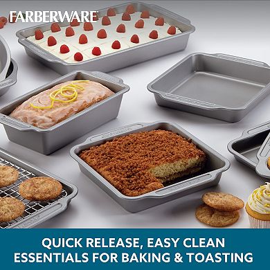 Farberware® Nonstick Bakeware & Cooling Rack 10-Piece Set