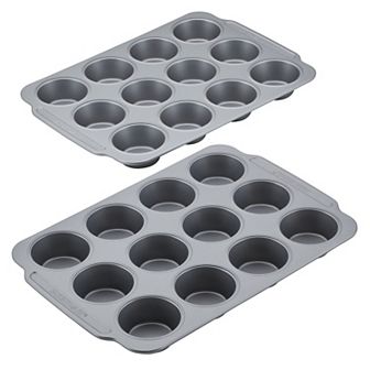 Farberware® Nonstick Bakeware Double Batch Muffin and Cupcake Pan 2 pc Set