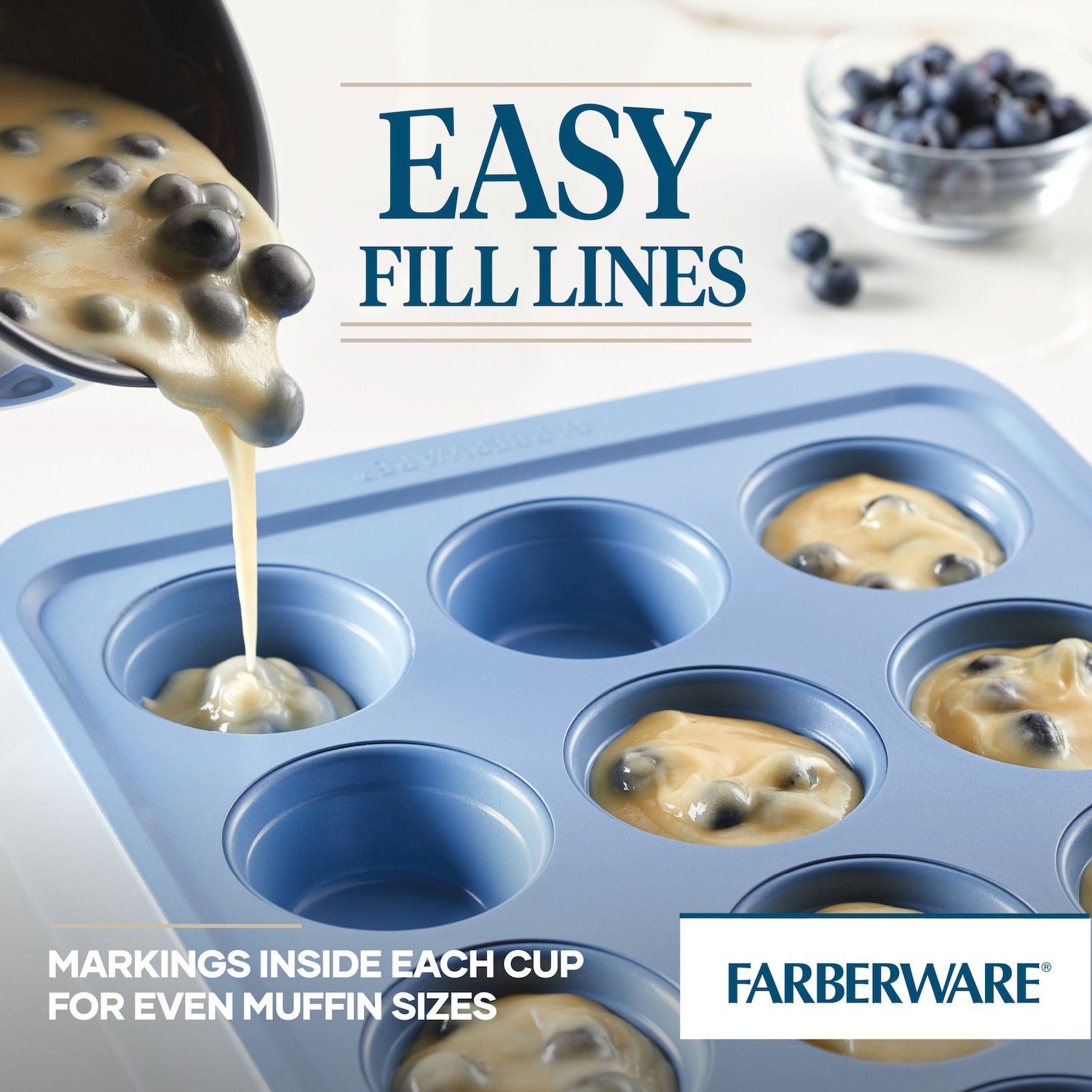 Farberware® Easy Solutions Nonstick Bakeware 12-Cup Muffin Pan