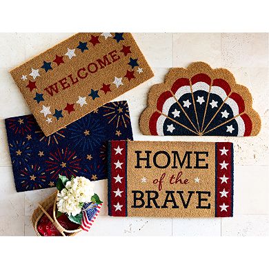 Celebrate Together™ Americana Bunting-Shaped Coir Doormat