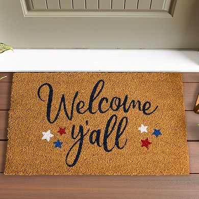 Celebrate Together™ Americana Welcome Y'all Coir Rug