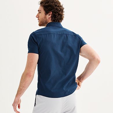 Men's FLX Slim Performance Untucked-Fit Button Down Shirt