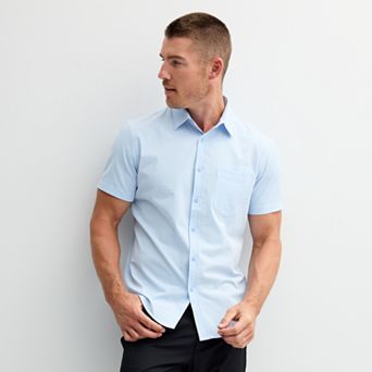 Men's FLX Slim Performance Untucked-Fit Button Down Shirt