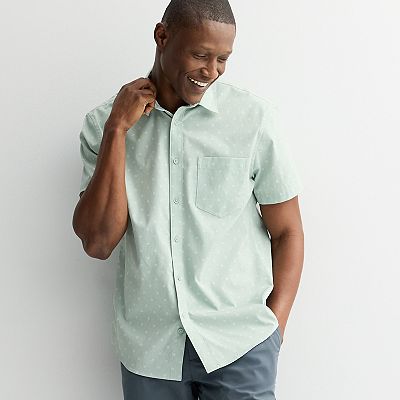 slim fit dress slacks Cinch Men's Long Sleeve Solid Button Down Shirt - Mint Green main image 1