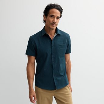 Men's FLX Slim Performance Untucked-Fit Button Down Shirt