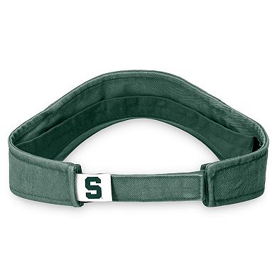 Men's Top of the World  Green Michigan State Spartans Terry Adjustable Visor