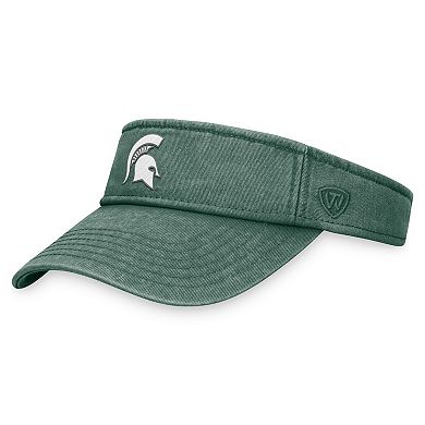 Men's Top of the World  Green Michigan State Spartans Terry Adjustable Visor