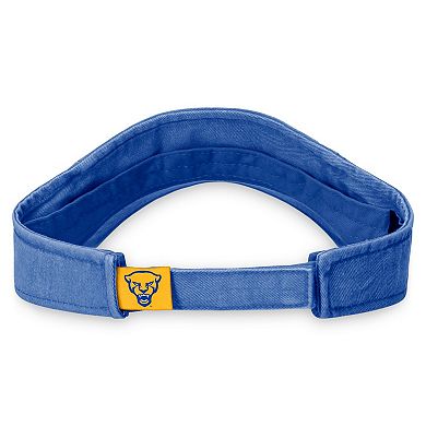 Men's Top of the World Royal Pitt Panthers Terry Adjustable Visor