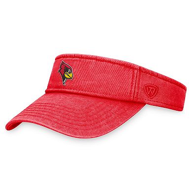 Men's Top of the World  Red Illinois State Redbirds Terry Adjustable Visor