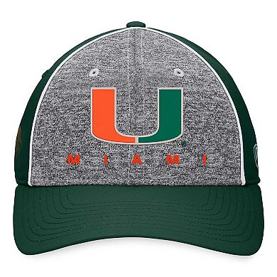 Men's Top of the World Heather Gray Miami Hurricanes Nimble Adjustable Hat