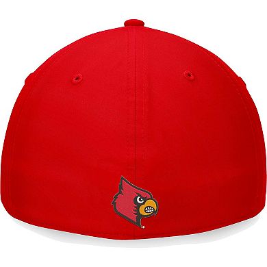 Men's Top of the World Red Louisville Cardinals Deluxe Flex Hat