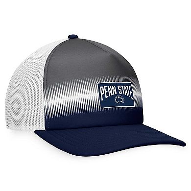 Men's Top of the World Navy/Gray Penn State Nittany Lions Daybreak Foam Trucker Adjustable Hat