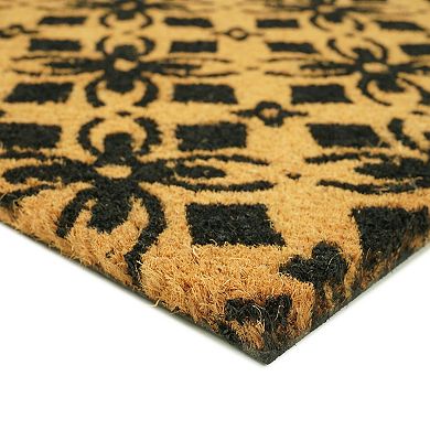 Sonoma Goods For Life® Floral Trellis Coir Doormat