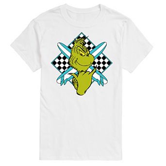 Big & Tall Dr. Seuss The Grinch Crossed Surfboards Graphic Tee