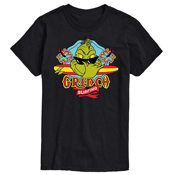 Big & Tall Dr. Seuss The Grinch Surfing Graphic Tee