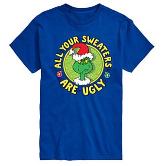 Big & Tall Dr. Seuss The Grinch All Your Sweaters Are Ugly Graphic Tee