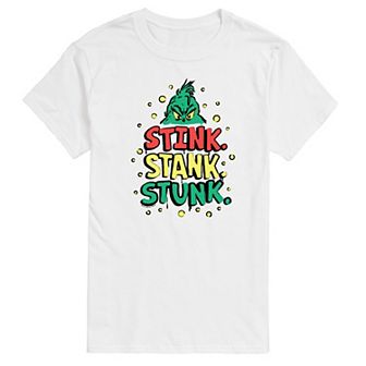 Big & Tall Dr. Seuss The Grinch Stink Stank Stunk Graphic Tee