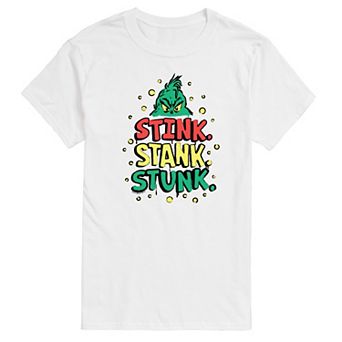 Big & Tall Dr. Seuss The Grinch Stink Stank Stunk Graphic Tee
