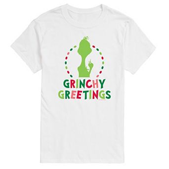 Big & Tall Dr. Seuss The Grinch Grinchy Greetings Graphic Tee