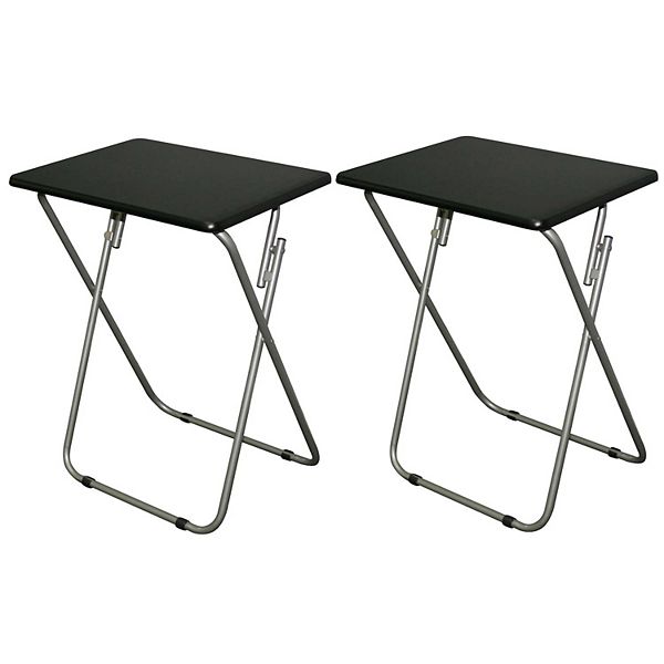 eHemco Folding TV Tray Tables for Eating, 2 Piece Set