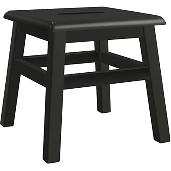 eHemco Solid Hardwood Wooden Step Stool with 200 lb. Load Capacity for Adults and Kids, 12.25 Inches