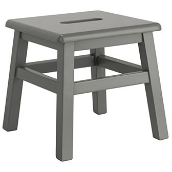 eHemco Solid Hardwood Wooden Step Stool with 200 lb. Load Capacity for Adults and Kids, 12.25 Inches